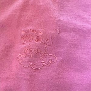 John Galt/Brandy Melville pink on pink unicorn tee